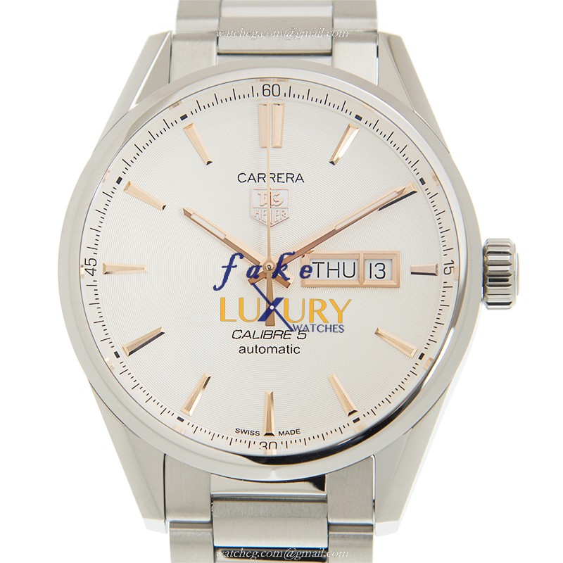 Tag Heuer Carrera WAR201D.BA0723 Automatic White Dial Stainless Steel Replica Watch - Luxury Replica Watch