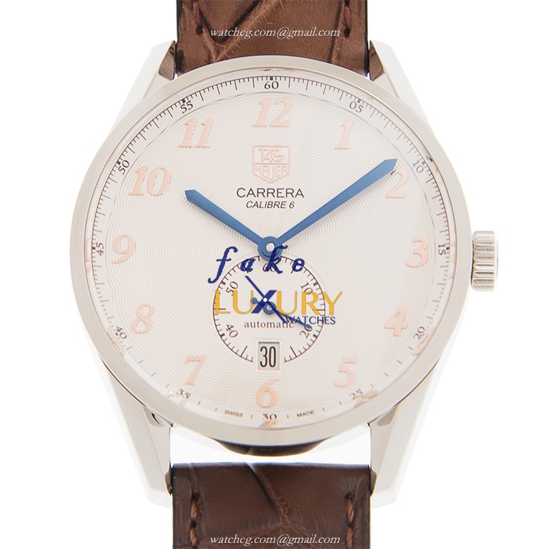 Tag Heuer Carrera WAS2115-FC6181 Replica Watch, Automatic Movement, Brown Alligator Strap - Luxury Replica Watch