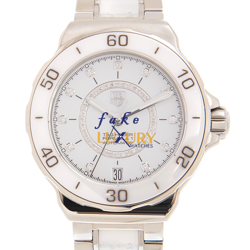 WAU2211-BA0861 - Tag Heuer F1 Replica Watch - Automatic White Dial Ceramic Steel - Luxury Replica Watch