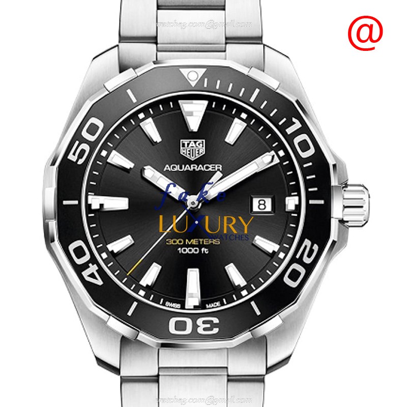 Tag Heuer WAY101A.BA0746 Replica Aquaracer Watch, Quartz Movement, Black Dial, Steel Case - Luxury Replica Watch