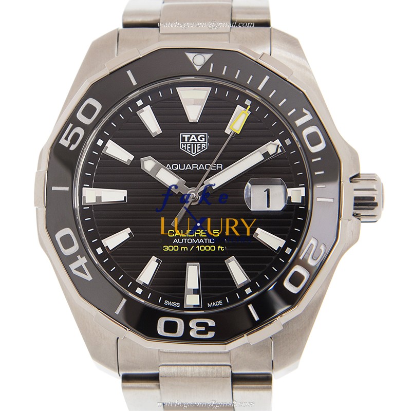 WAY201A.BA0927 - Tag Heuer Aquaracer Replica Watch - Automatic - Black Dial Steel - Luxury Replica Watch