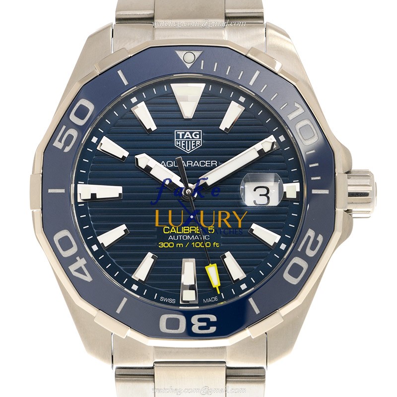 Tag Heuer Aquaracer WAY201B.BA0927 Automatic Blue Dial Stainless Steel Replica Watch - Luxury Replica Watch