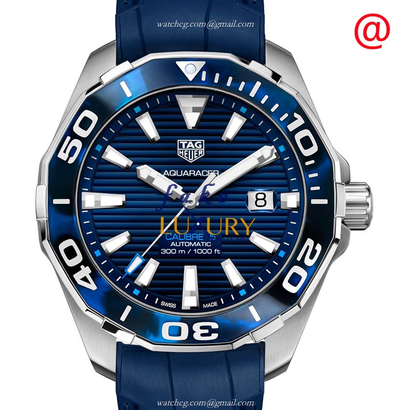 Tag Heuer WAY201P.FT6178 Replica Watch, Automatic, Blue Dial, Steel Case, Rubber Strap - Luxury Replica Watch