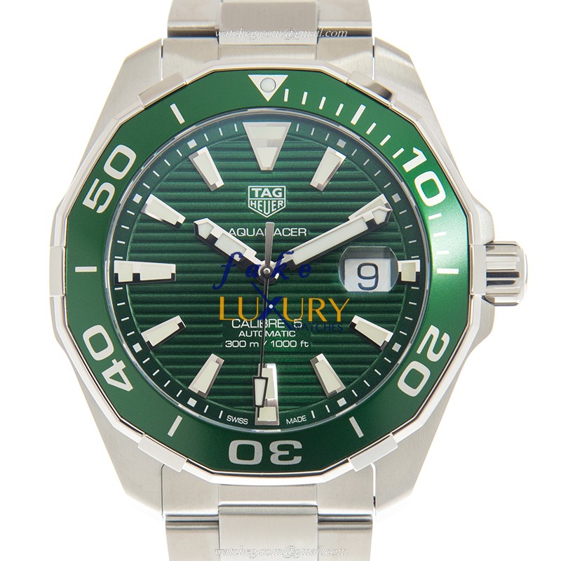 Tag Heuer WAY201S.BA0927 Aquaracer - Replica Watch - Green Dial - Automatic - Steel - Luxury Replica Watch