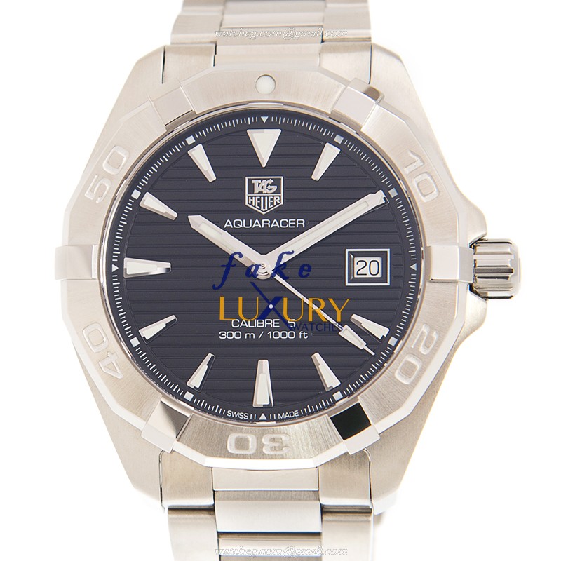 Tag Heuer Aquaracer WAY2110-BA0910 Automatic Black Dial Stainless Steel Replica Watch - Luxury Replica Watch