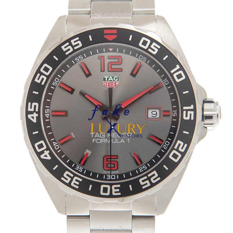 Tag Heuer WAZ1018.BA0842 F1 Quartz Silver Stainless Steel | Steel | Gray Dial | Replica Watch - Luxury Replica Watch