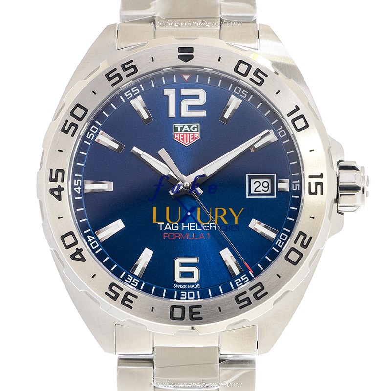 Tag Heuer Carrera WAZ1118.BA0875 Replica Watch, Blue Dial, Quartz Movement, Steel Case - Luxury Replica Watch