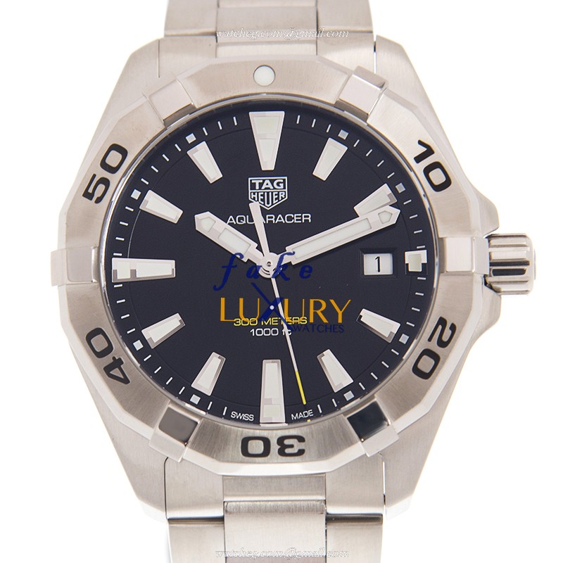 Tag Heuer WBD1110.BA0928 Aquaracer Replica Watch Quartz Movement Black Dial Steel Case - Luxury Replica Watch