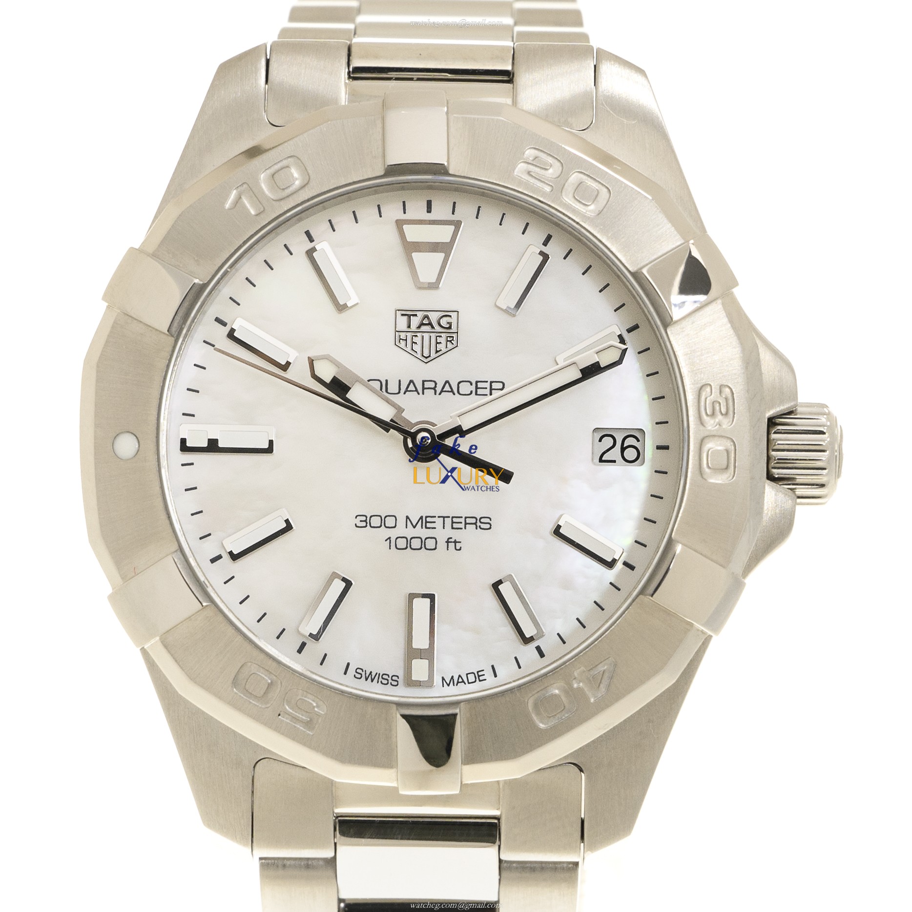 Tag Heuer Aquaracer WBD1311.BA0740 Quartz 32mm White Mother of Pearl Dial Replica Watch - Luxury Replica Watch
