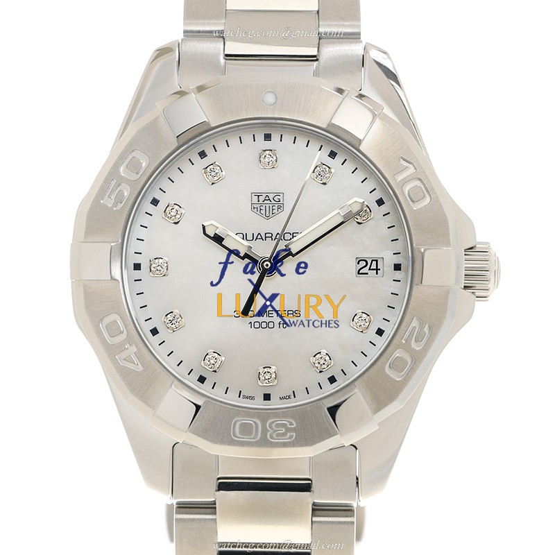 Tag Heuer Aquaracer WBD131B.BA0748 Replica Quartz Watch White Dial Steel - Luxury Replica Watch