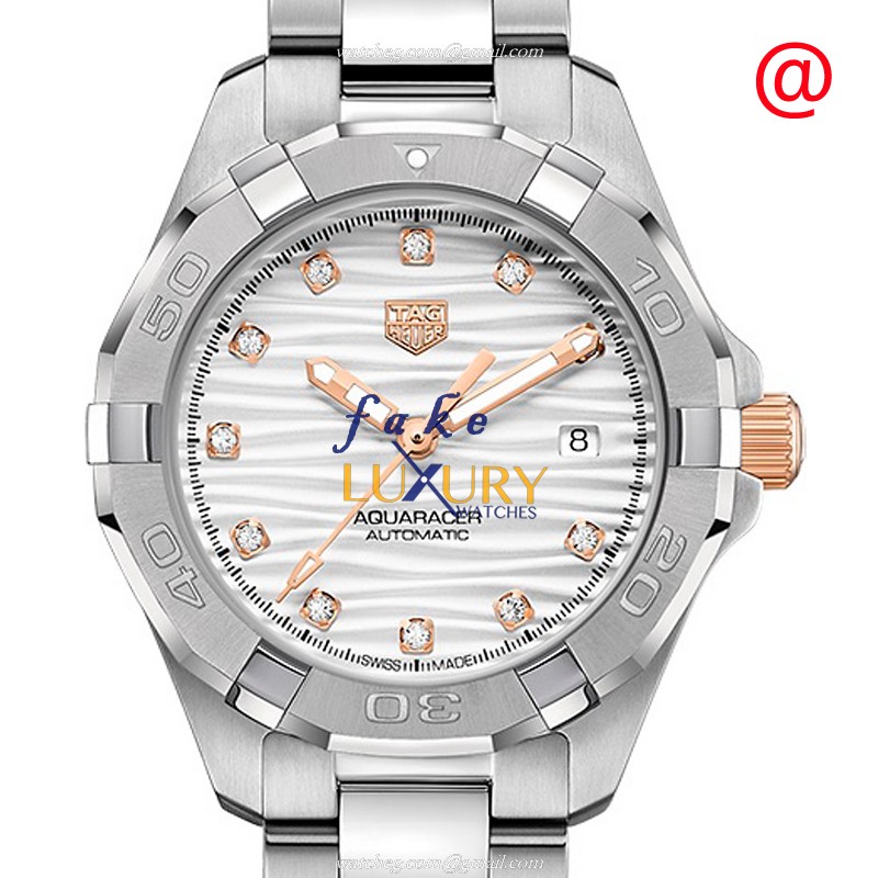 Tag Heuer WBD2320.BA0740 Aquaracer Replica Watch, White Dial, Steel Bracelet - Luxury Replica Watch