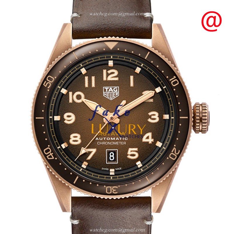 Tag Heuer WBE5191.FC8276 Aquaracer Replica Watch, Brown Dial, Bronze Case, Automatic - Luxury Replica Watch