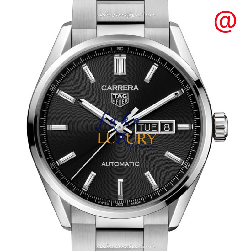 Tag Heuer Carrera WBN2010.BA0640 Replica Watch, Automatic, Black Dial, Steel Bracelet - Luxury Replica Watch