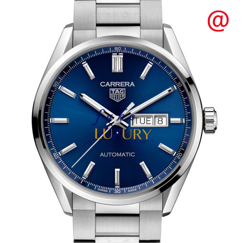 Tag Heuer Carrera WBN2012.BA0640 Replica Watch, Automatic, Blue Dial, Steel Case - Luxury Replica Watch