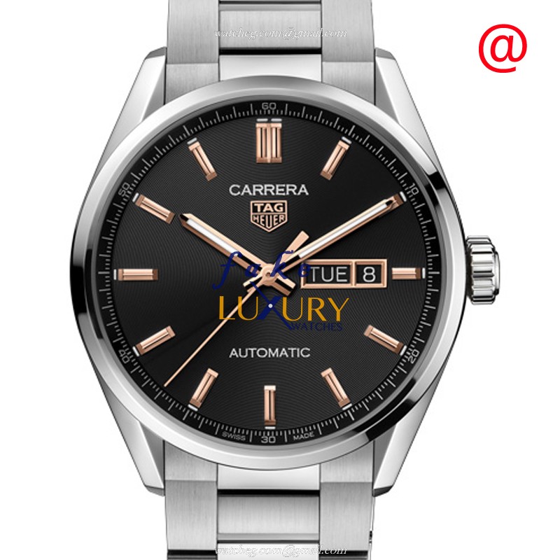 Tag Heuer Carrera WBN2013.BA0640 Replica Watch Automatic Black Dial Steel Bracelet - Luxury Replica Watch