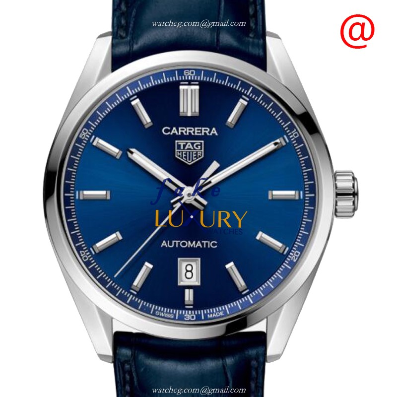 Tag Heuer Carrera WBN2112.FC6504 Replica Watch Automatic Blue Dial Alligator Strap - Luxury Replica Watch