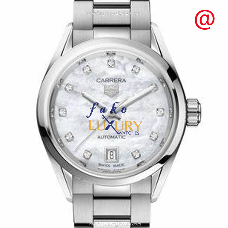 Tag Heuer Carrera WBN2412.BA0621 Automatic Stainless Steel White Dial Replica Watch - Luxury Replica Watch