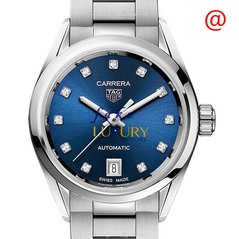 Tag Heuer WBN2413.BA0621 Carrera Automatic Blue Dial Silver Steel Replica Watch - Luxury Replica Watch