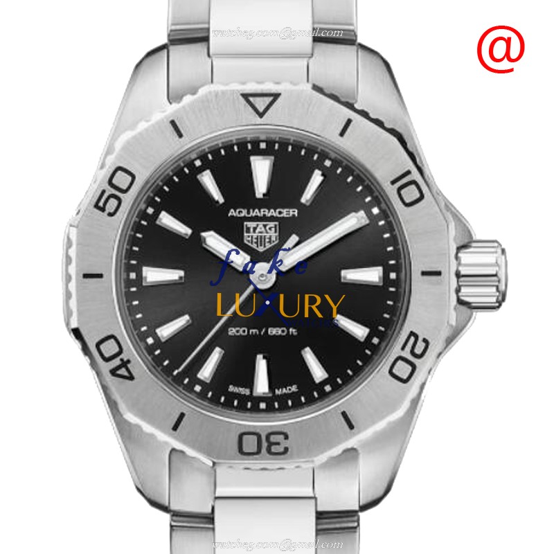 Tag Heuer WBP1410.BA0622 Replica Aquaracer Quartz Watch Black Dial Steel Case - Luxury Replica Watch