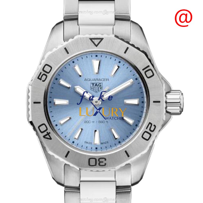 Tag Heuer WBP1415.BA0622 Aquaracer Replica Watch, Quartz Movement, Blue Dial, Steel Bracelet - Luxury Replica Watch