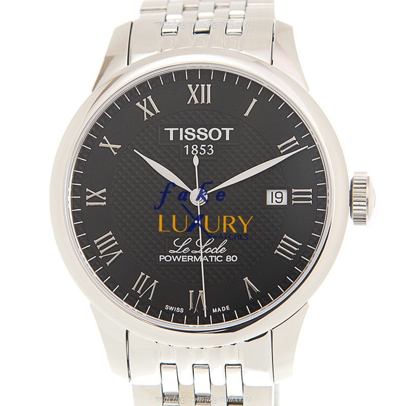 T006.407.11.053.00 - Tissot T-Classic Automatic Replica Watch Black Dial Silver Stainless Steel - Luxury Replica Watch