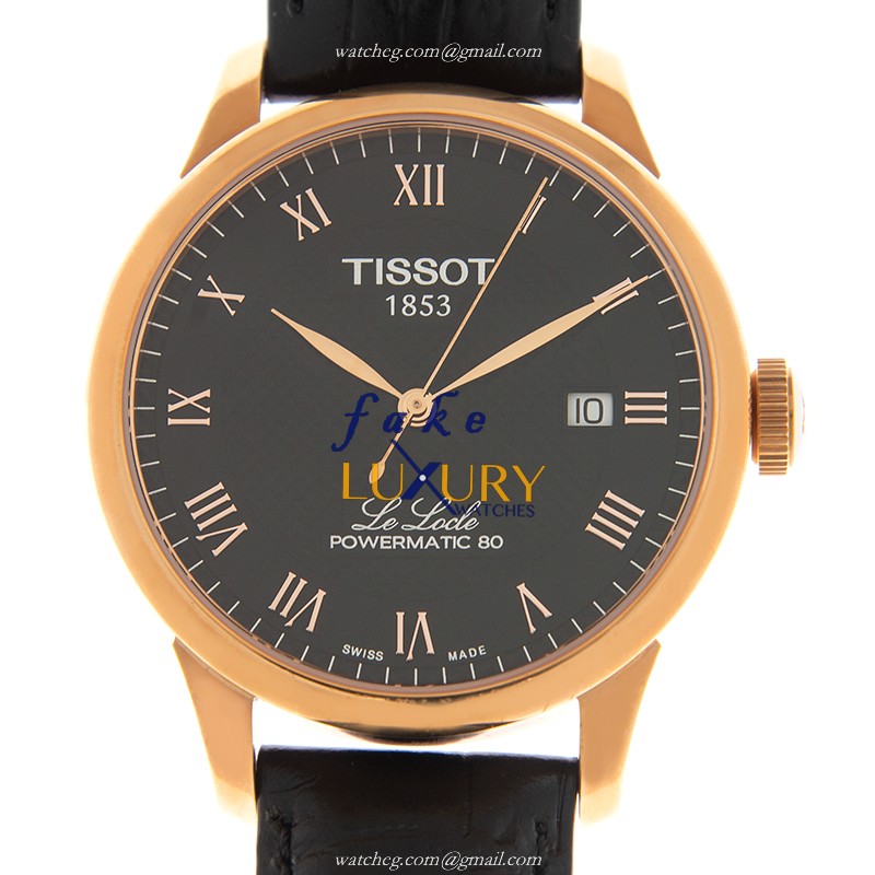 Tissot T006.407.36.053.00 | Automatic | 18kt Rose Gold | Leather Strap | Replica Watch - Luxury Replica Watch