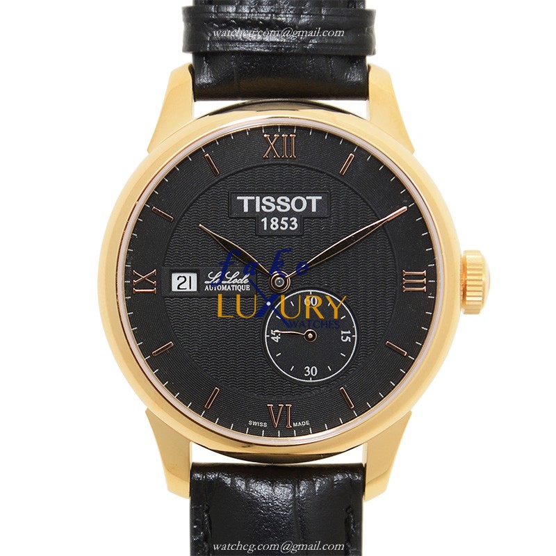 Tissot Le Locle Automatic Replica Watch, Black Dial, Steel Case, Leather Strap T006.428.36.058.00 - Luxury Replica Watch