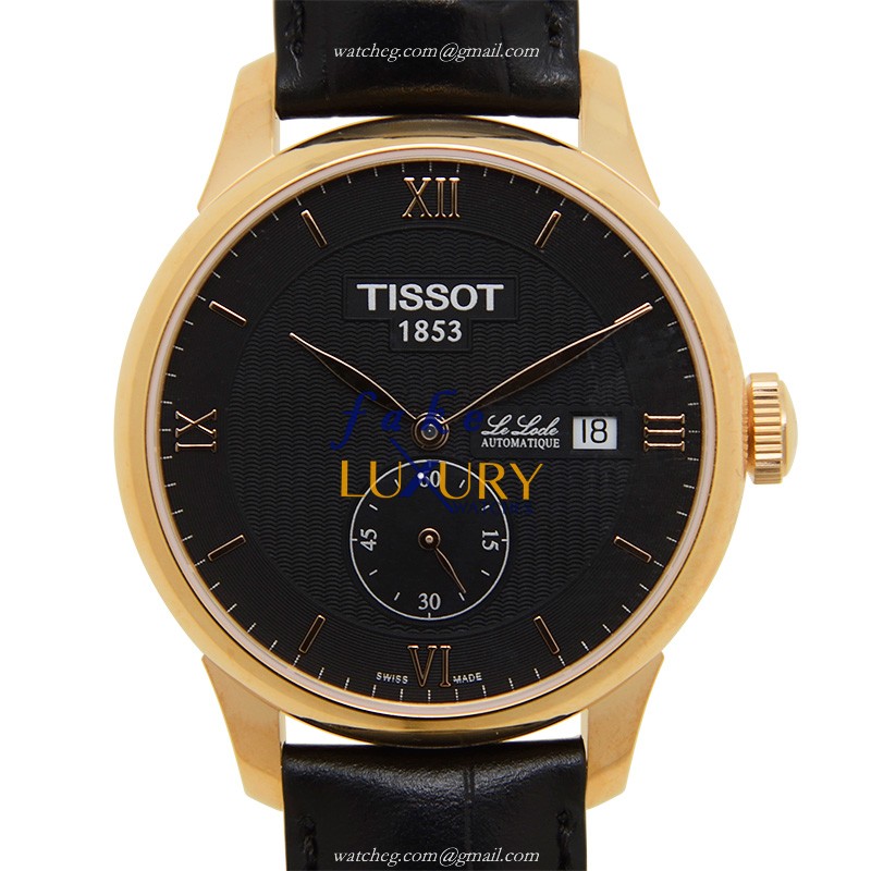 Tissot Le Locle T006.428.36.058.01 Automatic Black Dial Stainless Steel Leather Replica Watch - Luxury Replica Watch