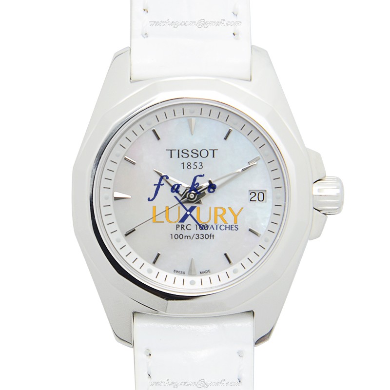 Tissot T008.010.16.111.00 Replica Watch, Quartz, White Dial, Stainless Steel Case, Leather Strap - Luxury Replica Watch