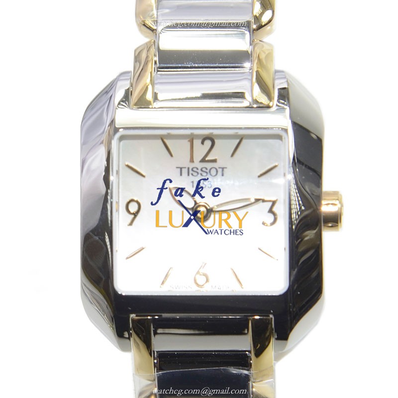 Tissot T02.2.285.82 - Replica Watch - Quartz - Steel Case - White Dial - Silver Bracelet - Luxury Replica Watch