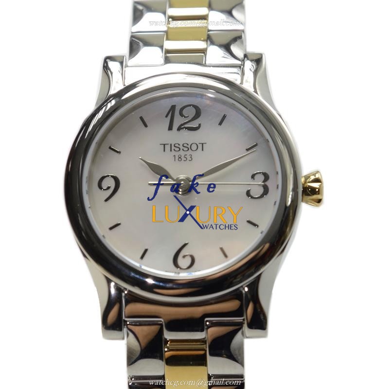 Tissot T028.210.22.117.00 Replica Watch, White Dial, Steel Bracelet, Quartz Movement - Luxury Replica Watch