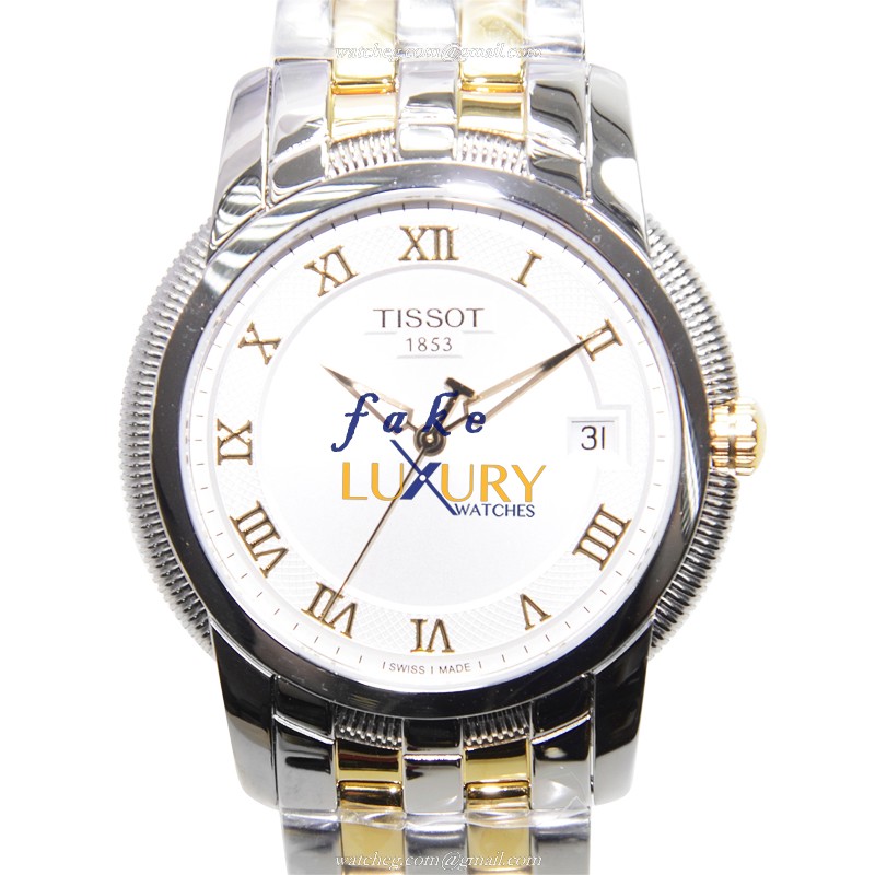 Tissot T031.410.22.033.00 T-Classic Quartz White Dial Silver Stainless Steel Replica Watch - Luxury Replica Watch