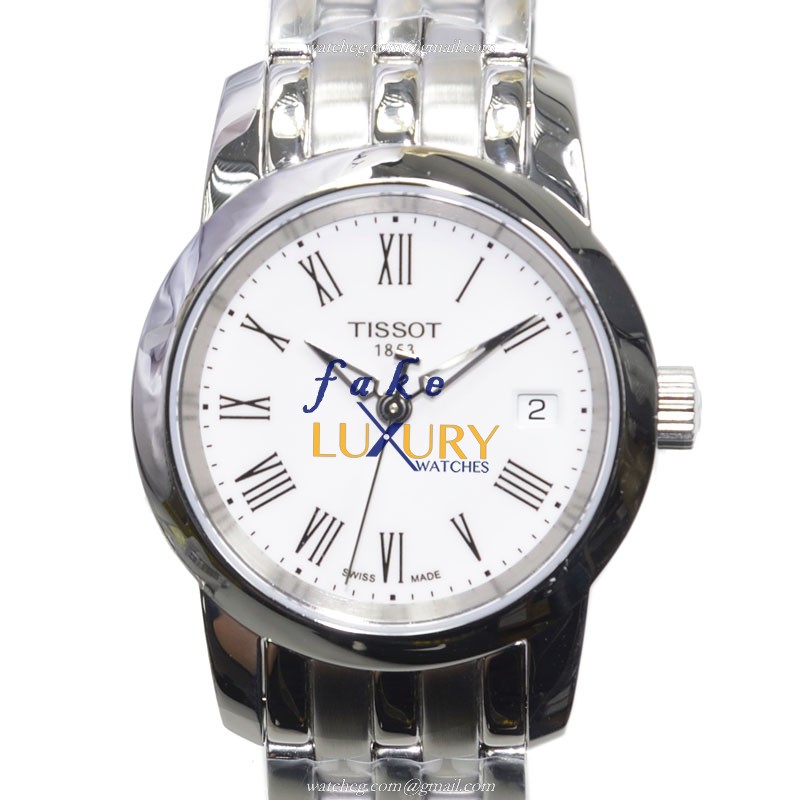 Tissot T033.210.11.013.00 T-Classic Quartz Stainless Steel Silver Dial Replica Watch - Luxury Replica Watch