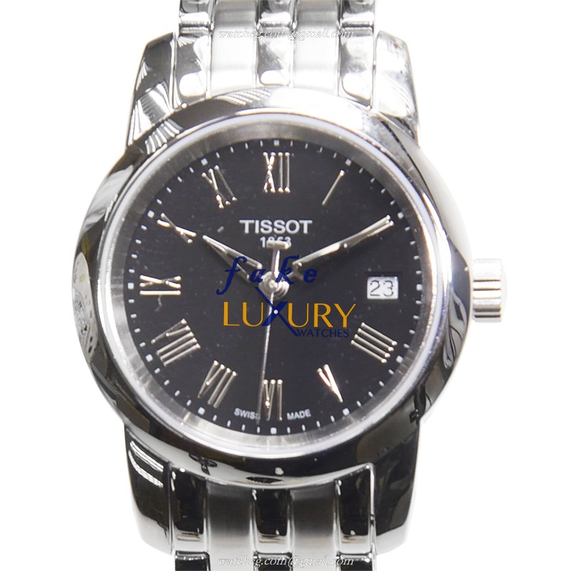 Tissot T-CLASSIC Replica Watch T033.210.11.053.00, Quartz Movement, Black Dial, Silver Stainless - Luxury Replica Watch