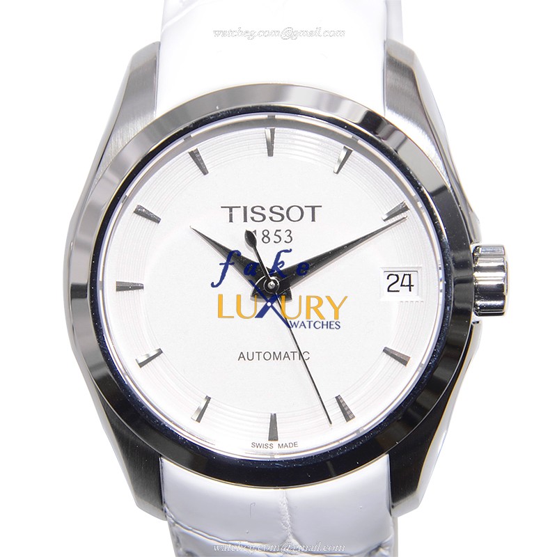 Tissot T035.207.16.011.00 T-Classic Replica Watch, White Dial, Automatic Movement, Steel Case - Luxury Replica Watch