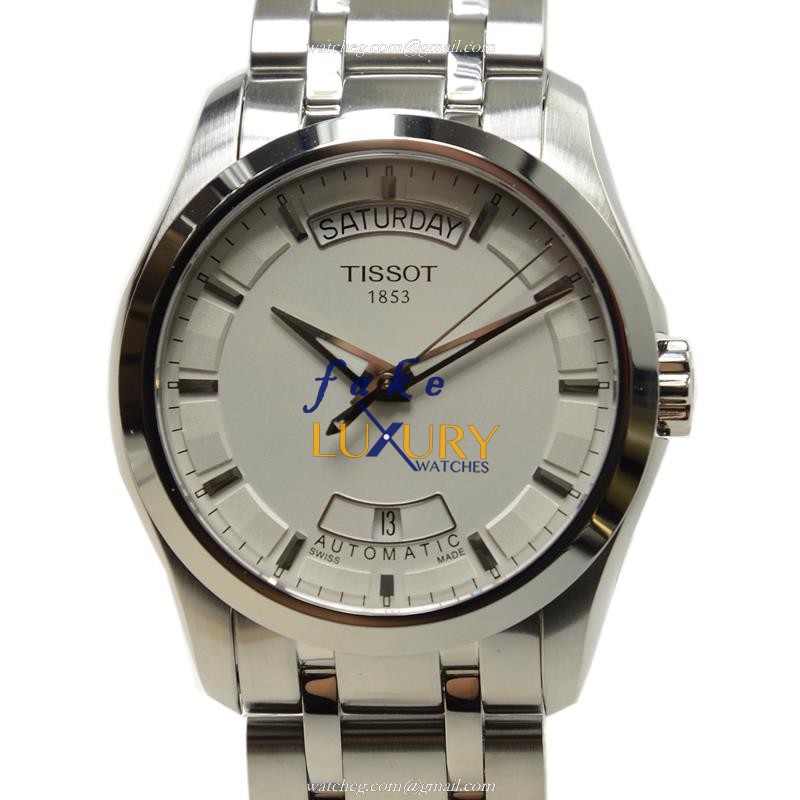 Tissot T-CLASSIC Replica Watch T035.407.11.031.00 Automatic Silver Dial Stainless Steel Bracelet - Luxury Replica Watch