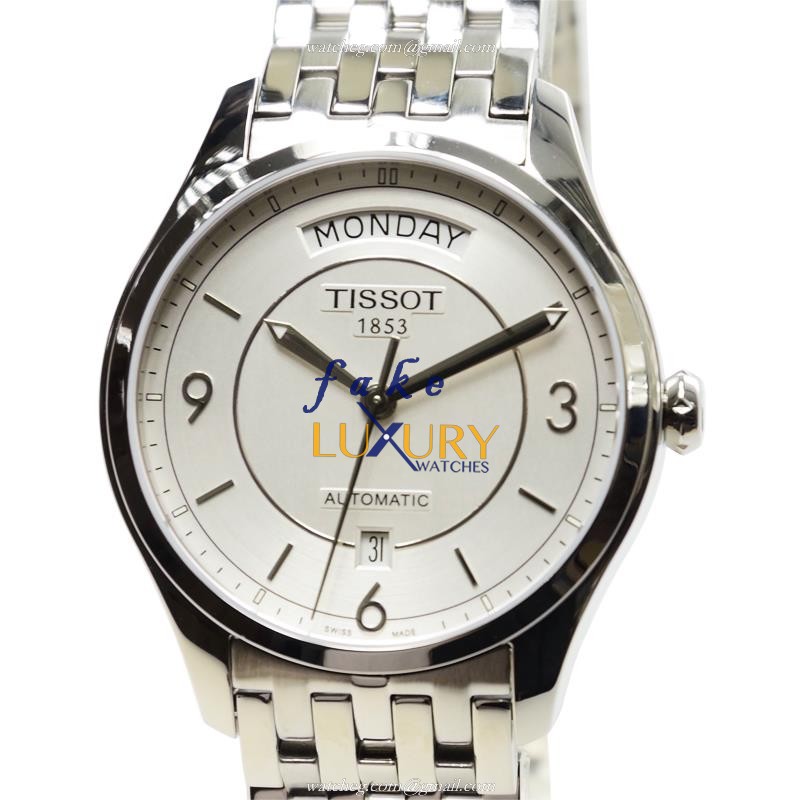 Tissot T038.430.11.037.00 T-Classic Replica Watch, Automatic Movement, Silver Dial, Steel Bracelet - Luxury Replica Watch