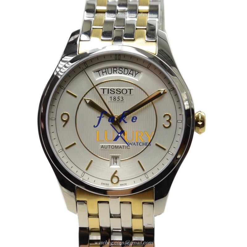 Tissot T-CLASSIC Replica Watch T038.430.22.037.00 with Automatic Movement, Silver Dial, Stainless - Luxury Replica Watch
