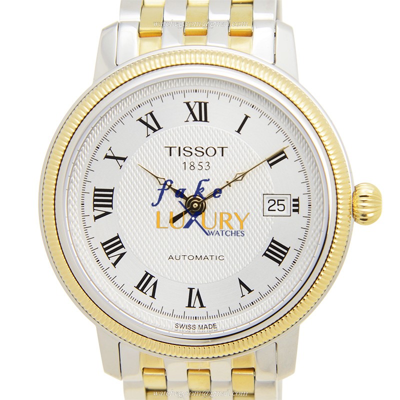 Tissot T-CLASSIC T045.407.22.033.00 Replica Watch - Automatic - Silver Dial - Grey Steel Strap - Luxury Replica Watch