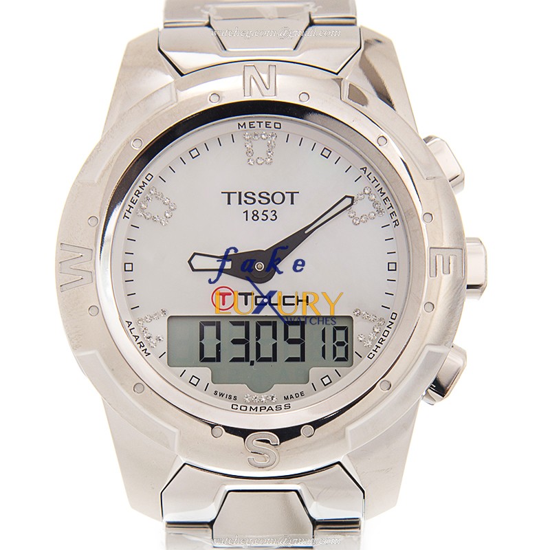 Tissot Touch Collection T047.220.44.116.00 Quartz Titanium White Dial Replica Watch - Luxury Replica Watch