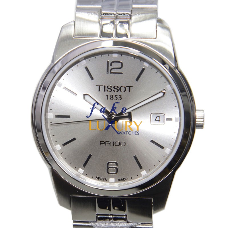 Tissot T049.410.11.037.01 T-Classic - Replica Watch - Quartz - Silver Dial - Steel Bracelet - 38mm - Luxury Replica Watch