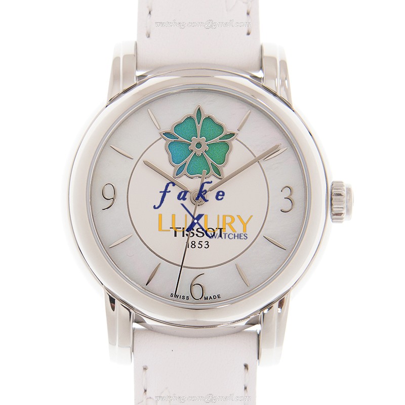 Tissot T050.207.17.117.05 LADY HEART - Replica Watch - Automatic - White Dial Leather Strap - Luxury Replica Watch