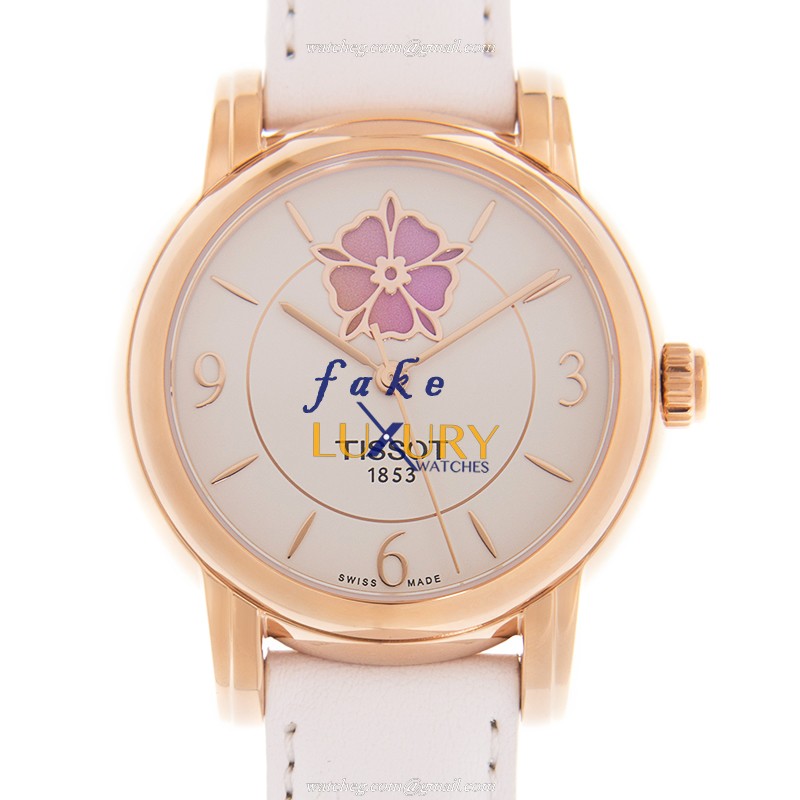 Tissot T050.207.37.017.05 Replica Watch, Automatic Movement, White Dial, Gold-Plated Steel Case - Luxury Replica Watch