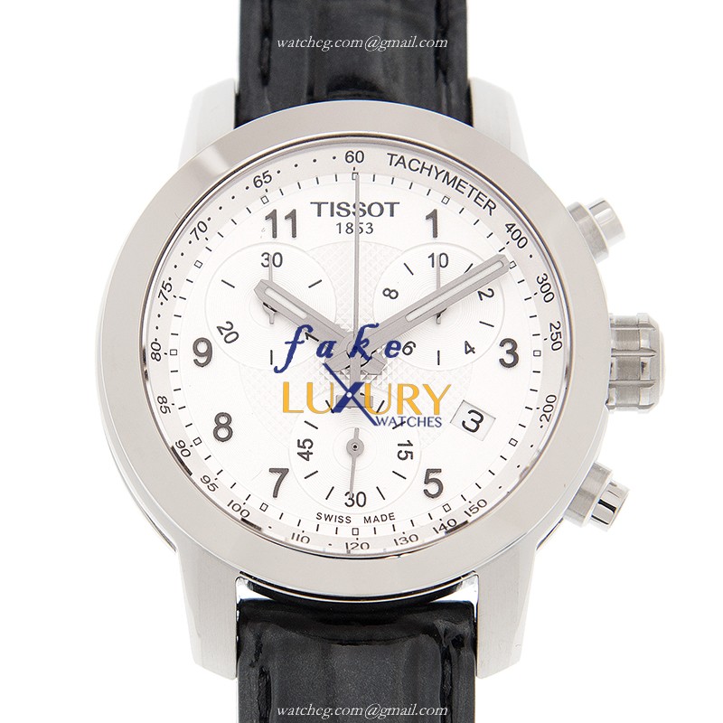 Tissot T055.217.16.032.02 T-SPORT - Replica Watch - Quartz - Silver Dial - Leather Strap - Luxury Replica Watch
