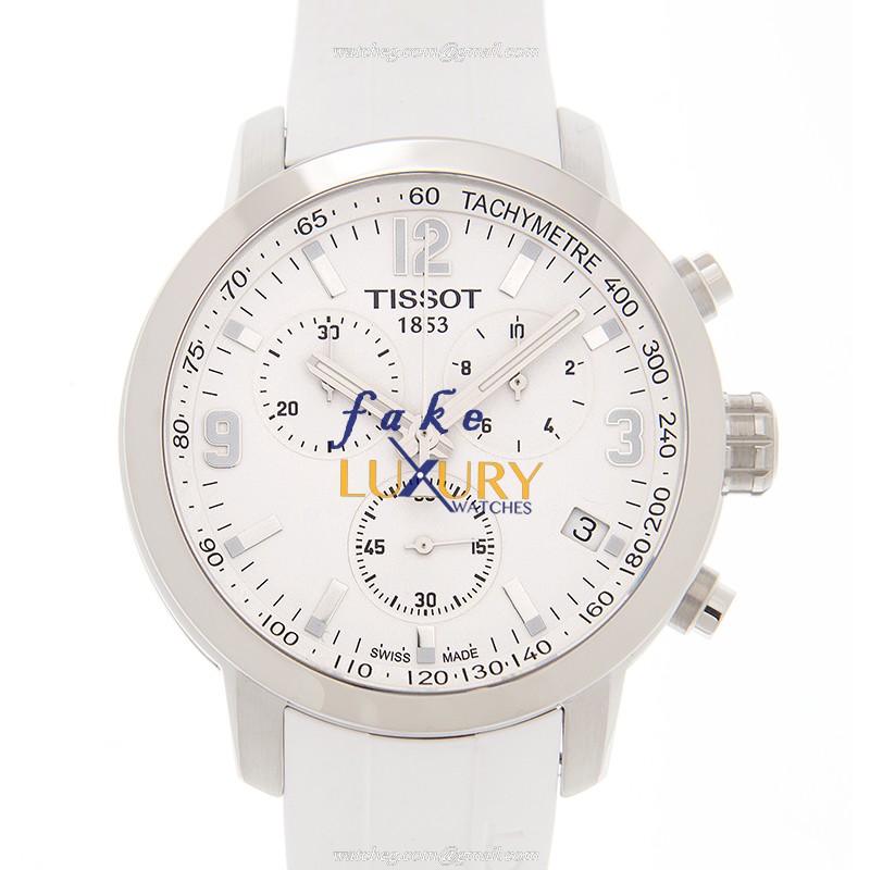 Tissot T055.417.17.017.00 Replica Watch, White Dial, Steel Case, Quartz Movement - Luxury Replica Watch