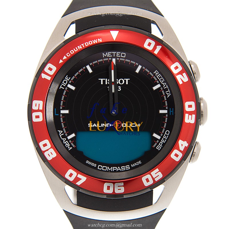 Tissot T056.420.27.051.00 Replica Watch, Quartz, Black Dial, Steel Case, Rubber Strap - Luxury Replica Watch