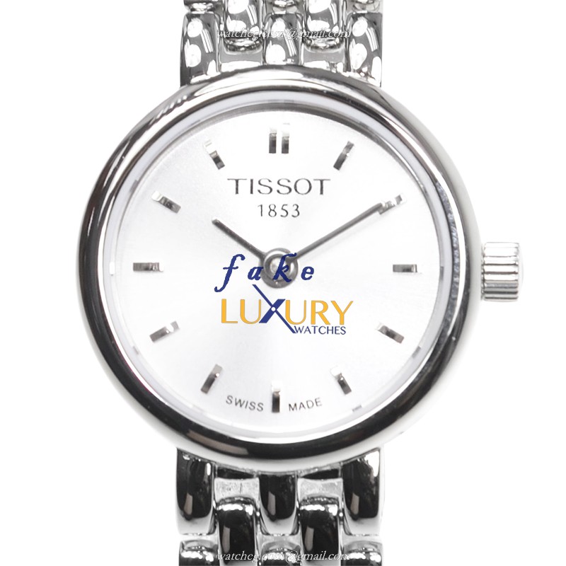 Tissot T058.009.11.031.00 T-LADY Quartz Silver Dial Stainless Steel Replica Watch - Luxury Replica Watch