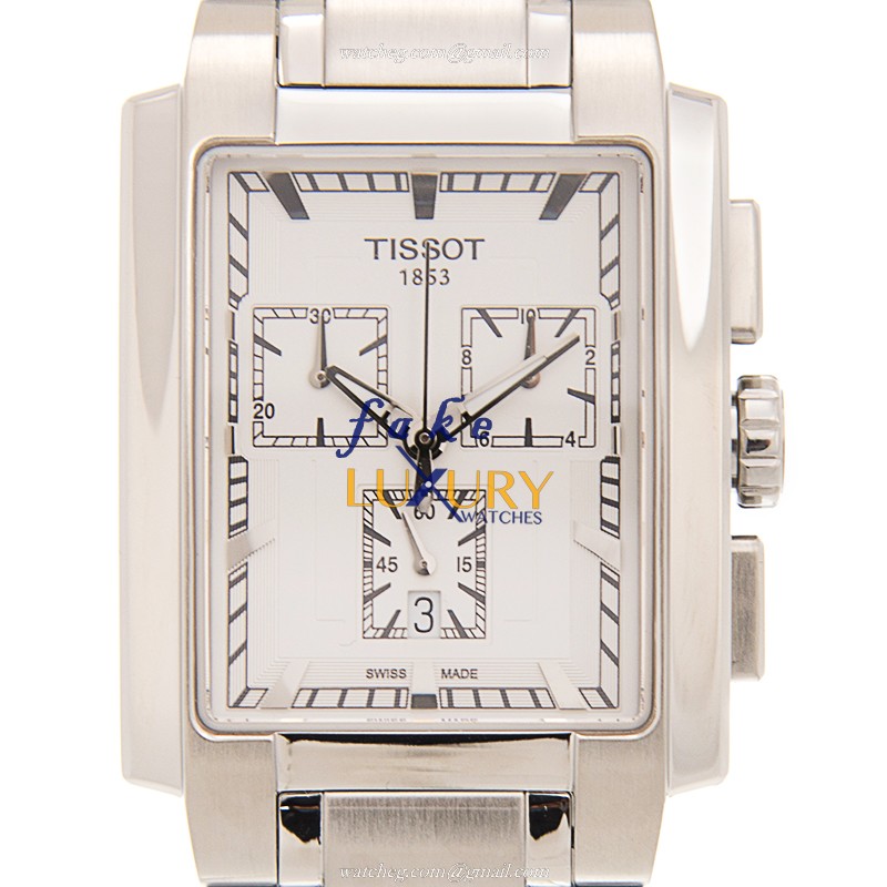 Tissot T-TREND Quartz T061.717.11.031.00, Silvery White Dial, Stainless Steel, Replica Watch - Luxury Replica Watch