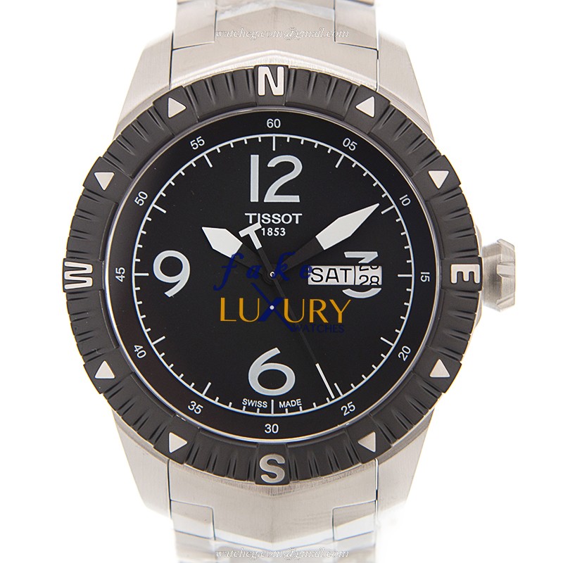 Tissot T062.430.11.057.00 Replica Watch, Automatic, Black Dial, Steel Case & Strap - Luxury Replica Watch