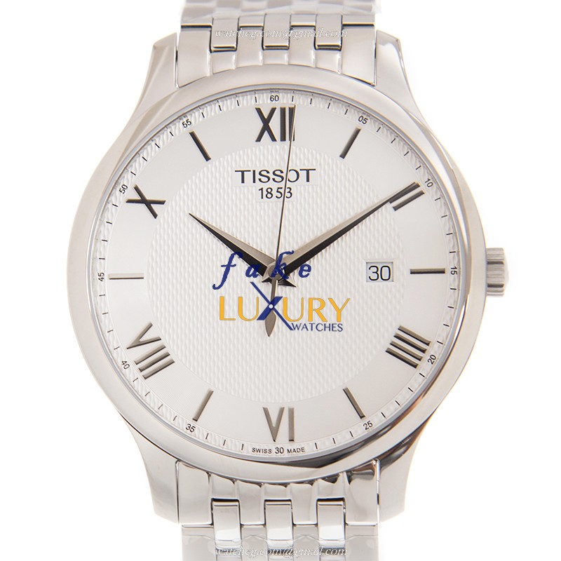 Tissot T063.610.11.038.00 T-Classic Quartz Stainless Steel Silver Dial Replica Watch - Luxury Replica Watch